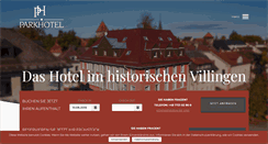 Desktop Screenshot of parkhotel-villingen.de