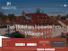 Tablet Screenshot of parkhotel-villingen.de
